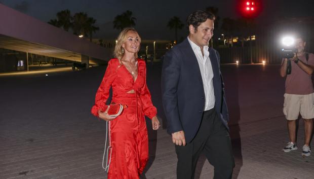 Esther Alcocer Koplowitz during the prewedding of Natalia Santos Yanes and Esteban Rivas Traba in Valencia, Spain. June 28 2024