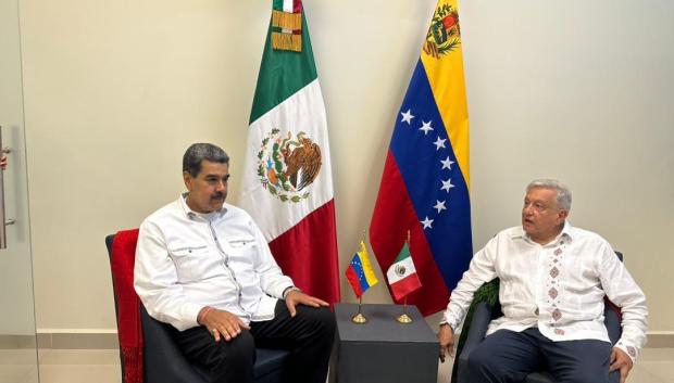 Reunión de Nicolás Maduro con AMLO