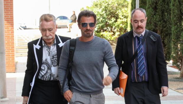 Actor Rodolfo Sancho and lawyer Marcos Garcia Montes in Alcobendas, Madrid 16 february 2024.