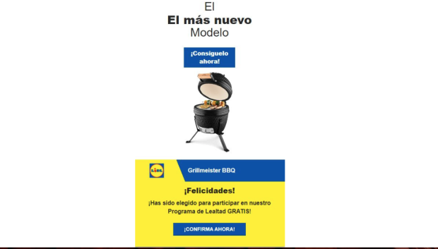 Nueva estafa suplantando a Lidl