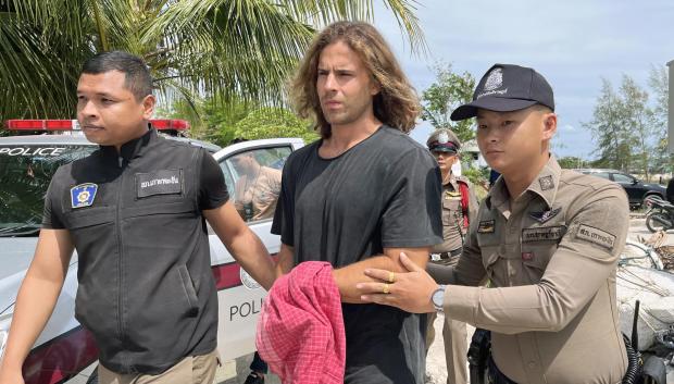 Daniel Sancho, en el momento de su detención, en agosto de 2023