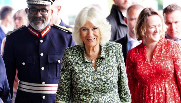 Queen Camilla arrives for a visit to open the new Dyson Cancer Centre in Combe Park, Bath. Picture date: Tuesday September 3, 2024.