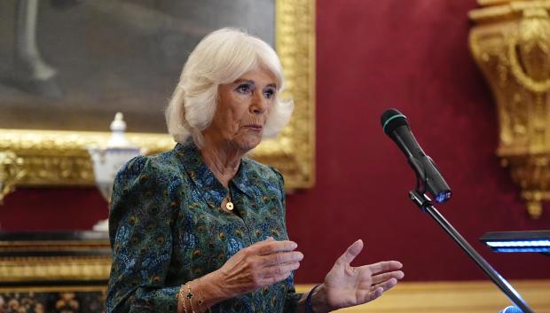 Queen Camilla during a reception to celebrate the 70th anniversary of Book Aid International, , London. Picture date: Wednesday September 4, 2024