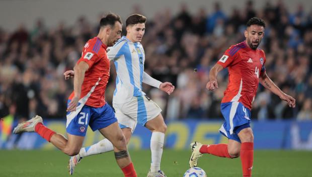 Julián Álvarez marcó un gran gol con Argentina