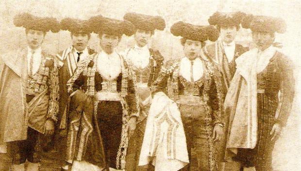 Las Noyas con sus cuadrillas en Sevilla (1895)