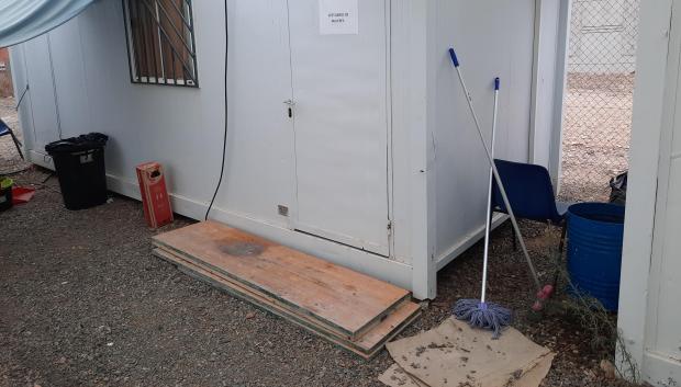 Instalaciones provisionales de la Guardia Civil en la prisión de Córdoba
