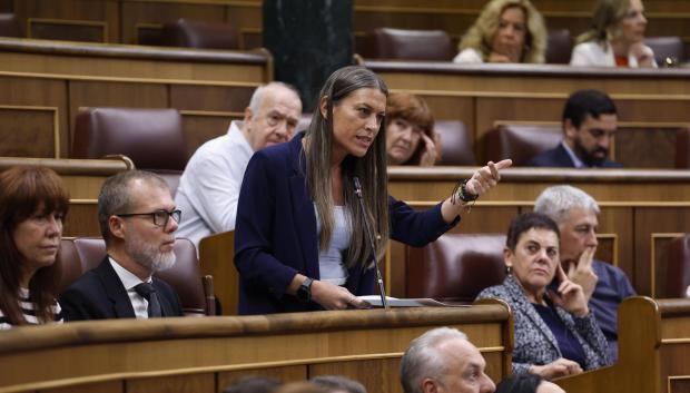 La portavoz de JxCat, Míriam Nogueras, en el Congreso