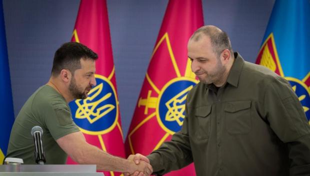 Zelenski, presidente de Ucrania, en la presentación de  Umerov, como ministro de Defensa