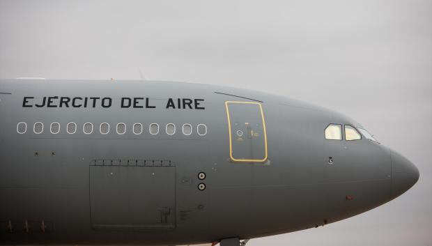 Imagen del Airbus A330 que repatría a los españoles residentes en Líbano