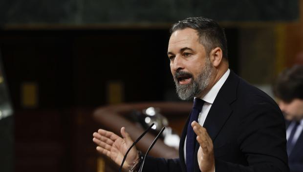 Santiago Abascal, durante su intervención