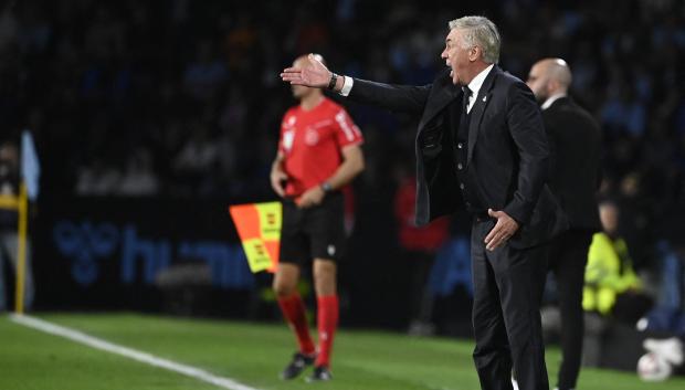 Carlo Ancelotti, en el partido ante el Celta