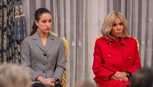 La Princesa Lalla Khadija, acompañada de Brigitte Macron
