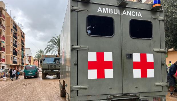 Una ambulancia del ejército