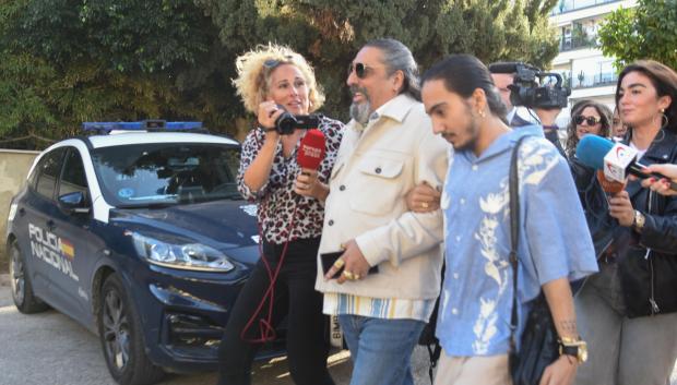 Singer Diego El Cigala arriving trial to Sevilla on Thursday, 7 November 2024