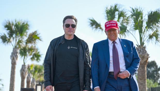 Donald Trump llega junto a Elon Musk al lanzamiento de Starship