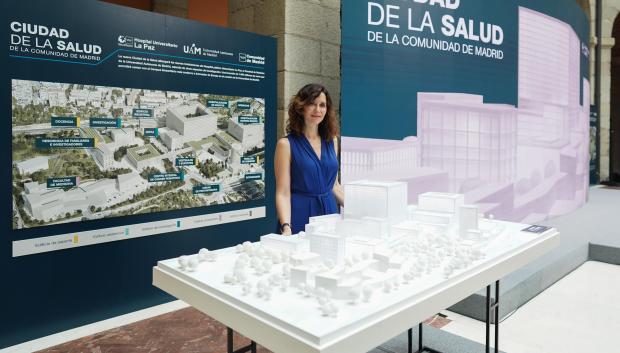 Ayuso en la presentación de la Ciudad de la Salud