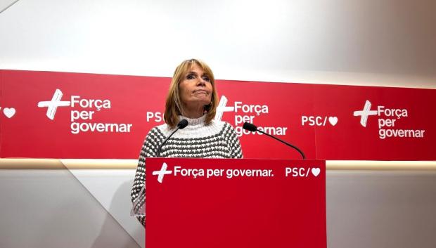 La viceprimera secretaria del PSC, Lluïsa Moret, en una rueda de prensa en la sede del partido

EUROPA PRESS
09/12/2024