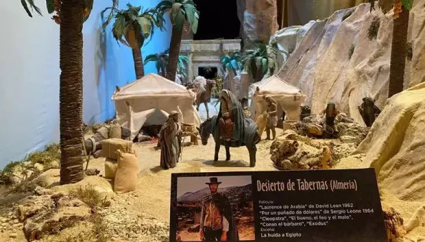 Belén escena en Desierto de tabernas