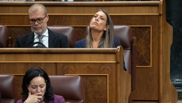 La diputada de Junts Miriam Nogueras durante un pleno en el Congreso