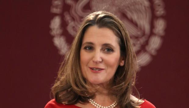 La viceprimera ministra y ministra de Finanzas de Canadá, Chrystia Freeland