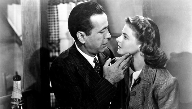 Bogart e Ingrid Bergman en Casablanca