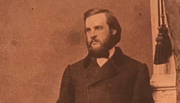 Una fotografía antigua, sin fecha, de Grover Cleveland