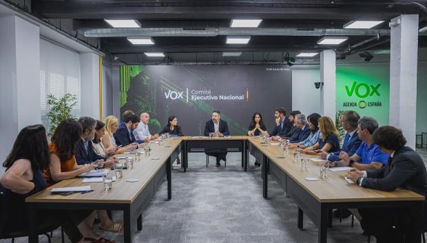 Reunión extraordinaria del Comité Ejecutivo Nacional de Vox, el 11 de julio de 2024