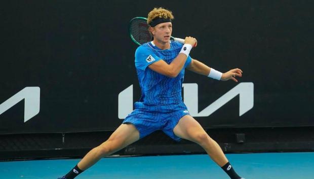 Martín Landaluce, durante la fase previa del Open de Australia