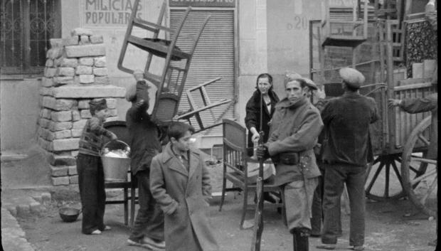 Fotograma de una grabación. Madrid, 1936