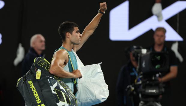Carlos Alcaraz se despide del público del Open de Australia