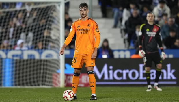 Raúl Asencio en los cuartos de final de Copa del Rey