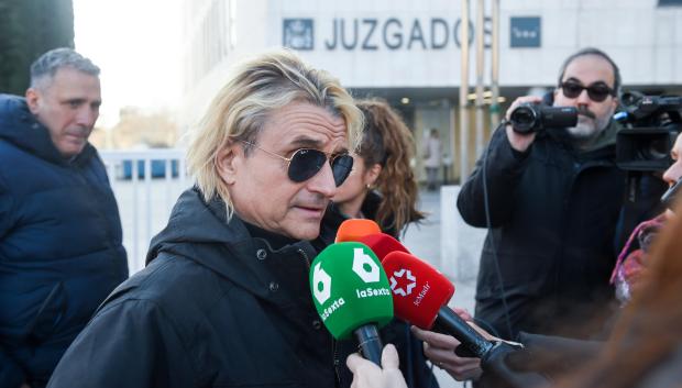 El productor musical Nacho Cano a su llegada a los Juzgados de Plaza Castilla