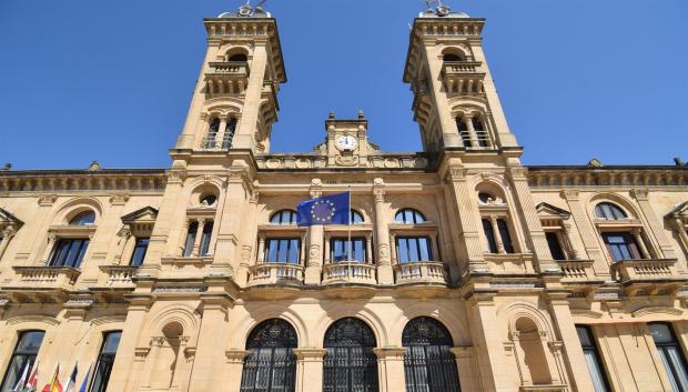 Fachada del Ayuntamiento de San Sebastián, Guipúzcoa