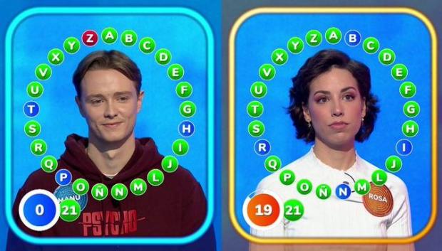 Manu y Rosa, en El Rosco de Pasapalabra