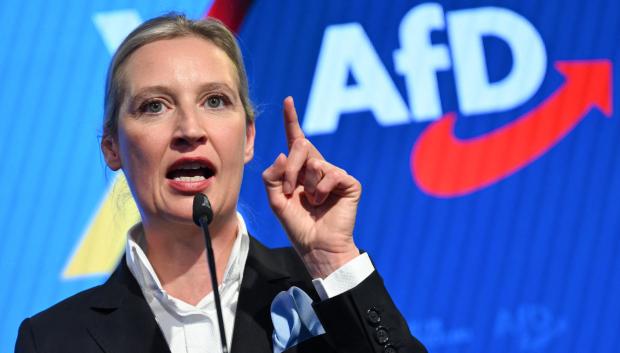 La líder del partido Alternativa para Alemania (AfD), Alice Weidel, en Berlín