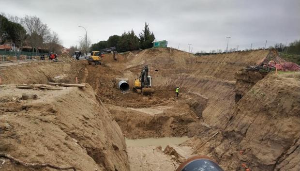 Obras del segundo anillo de distribución del Canal de Isabel II