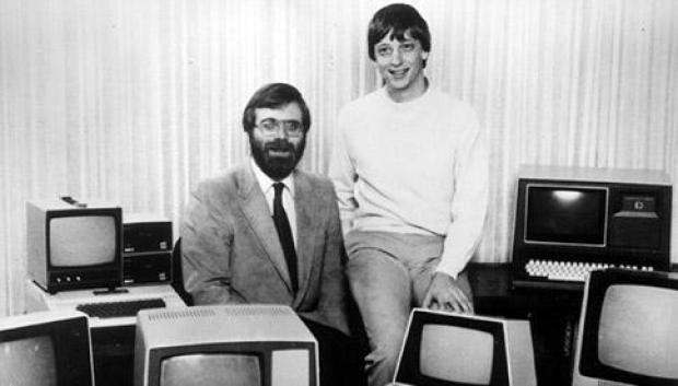 Los cofundadores de Microsoft, Bill Gates y
Paul Allen
