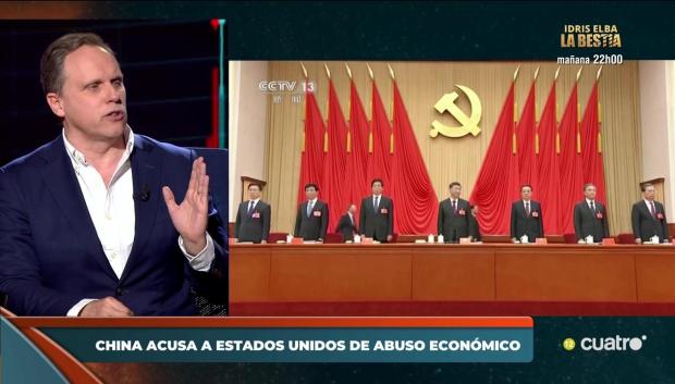 Lacalle, en un momento de su intervención en el programa