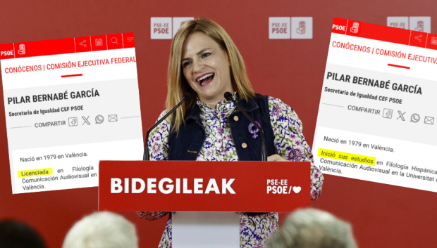 La delegada del Gobierno en la Comunidad Valenciana, Pilar Bernabé, en un acto del PSOE