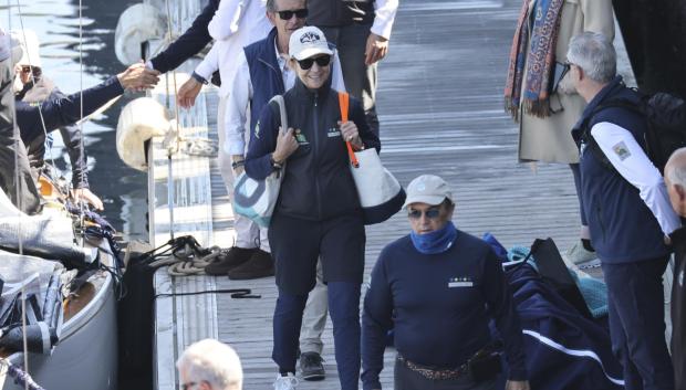 Elena de Borbón en Sangenjo