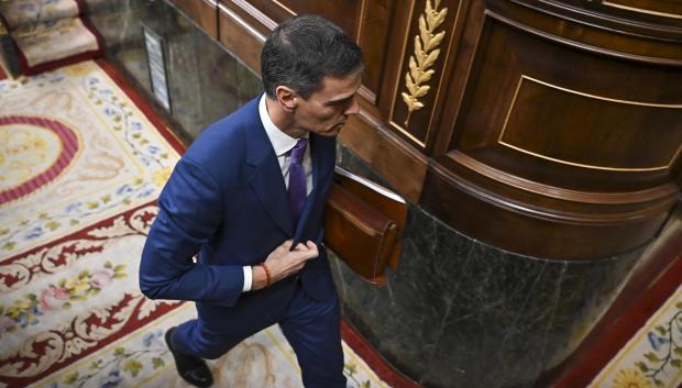 Pedro Sánchez, este miércoles en el Congreso de los Diputados