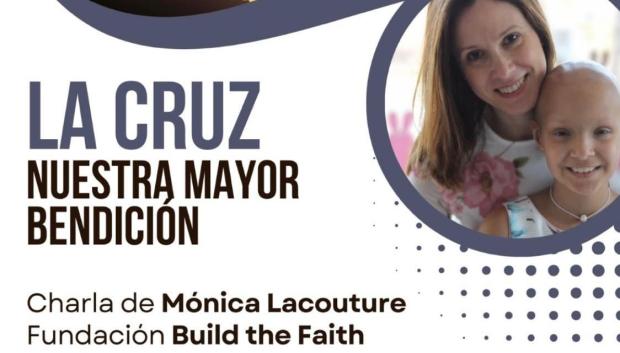 Cartel de la charla a cargo de Mónica Lacouture