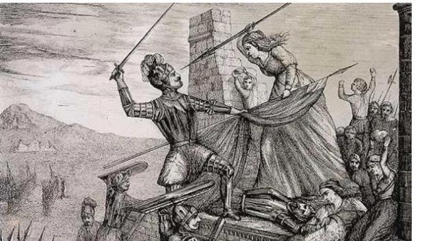 María Pita dando muerte al alférez