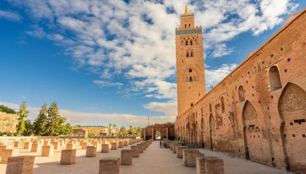 Minarete en Marrakech.