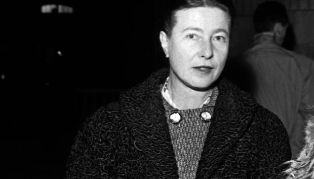 Simone De Beauvoir en 1957, Paris