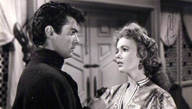 Tony Curtis y Piper Laurie en El hijo de Ali Babá
