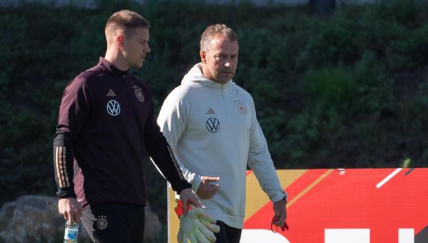 Ter Stegen únicamente jugó nueve partidos con Alemania con Flick como entrenador