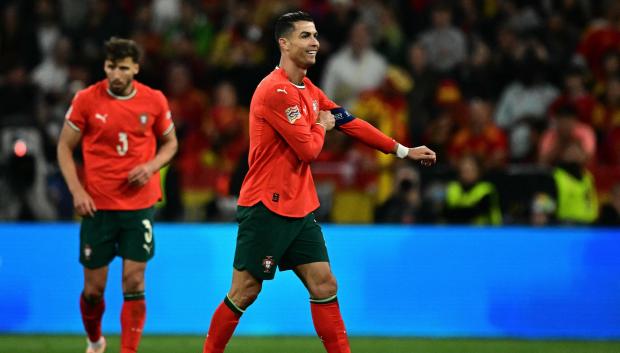 Cristiano Ronaldo celebra el 2-2