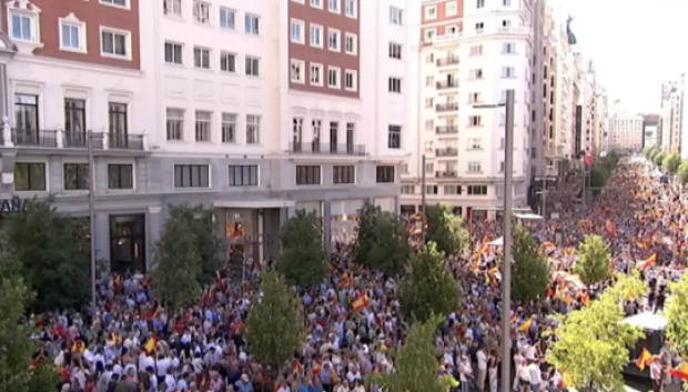 Manifestación PP en Plaza de España