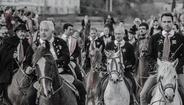 Arrieros camino a la ermita de la Estrella
